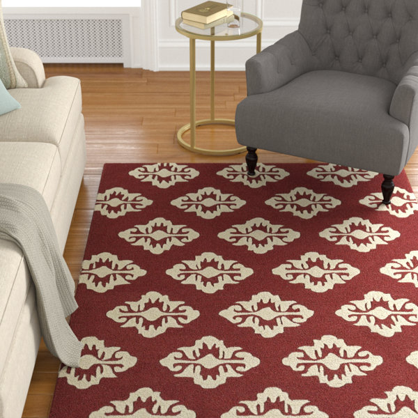 Charlton Home® Bryant Handmade Cranberry Area Rug Wayfair